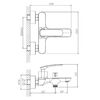 Смеситель для ванны Haiba HB60616, хром
