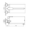 Смеситель для ванны Haiba HB22617, хром