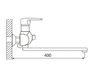 Смеситель для ванны Shevanik S5122, хром