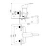 Смеситель для ванны WesnaArt OCEAN OCE12-321, хром