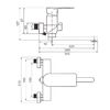 Смеситель для ванны WesnaArt RAY11-320, хром