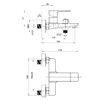 Смеситель для ванны WesnaArt NARCIS NAR06-310-25201, хром