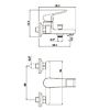 Смеситель для ванны Olive's PLAZA 16201PL, хром