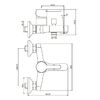 Смеситель для ванны Olive's TORRES 17201TR, хром