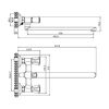 Смеситель для ванны Olive's VASCO 27231VS, хром