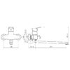 Смеситель для ванны Plstart PD22001, хром