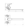 Смеситель для ванны Savol SK-H3002, хром