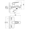 Смеситель для ванны Savol S-600603A, хром