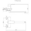 Смеситель для ванны Fmark FM2252, хром