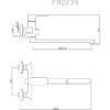 Смеситель для ванны Fmark FM2239, хром