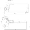 Смеситель для ванны Fmark FM2204-2, хром