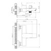 Смеситель для ванны WesnaArt BRIZ BRI20-310, хром