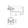 Смеситель для ванны PLstart PL2210-30, хром/мрамор