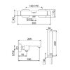 Смеситель для ванны Webert One-X OX850101015, хром/сталь