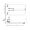 Смеситель для ванны Haiba HB22615-7, черный