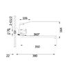 Смеситель для ванны D-Lin D147364-A, черный