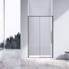 Душевая дверь Vincea Слим-Н (Slim-N) VDS-4SN110CLGM 110x195 см, профиль вороненая сталь. Размер регулировки 1090-1100 мм