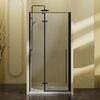Душевая дверь Vincea Слим-Н (Slim-N) VDPH-5SN900CLB 90x195 см, профиль черный матовый. Размер регулировки 890-920 мм