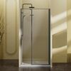 Душевая дверь Vincea Слим-Н (Slim-N) VDPH-5SN900CLGM 90x195 см, профиль вороненая сталь. Размер регулировки 890-920 мм