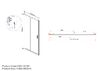 Душевая дверь Vincea Гарда (Garda) VDS-1G115CLG 115x190 см, профиль золото матовое. Размер регулировки 1130-1170 мм
