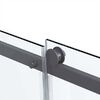 Душевая дверь Vincea Комо Софт (Como Soft) VDS-1CS110CLGM 110x195 см, профиль вороненая сталь. Размер регулировки 1085-1105 мм