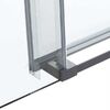 Душевая дверь Vincea Комо Софт (Como Soft) VDS-1CS120CLGM 120x195 см, профиль вороненая сталь. Размер регулировки 1185-1205 мм