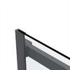 Душевая дверь Vincea Комо Софт (Como Soft) VDS-1CS120CLGM 120x195 см, профиль вороненая сталь. Размер регулировки 1185-1205 мм