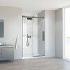 Душевая дверь Vincea Комо Софт (Como Soft) VDS-1CS120CLGM 120x195 см, профиль вороненая сталь. Размер регулировки 1185-1205 мм