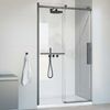 Душевая дверь Vincea Комо Софт (Como Soft) VDS-1CS130CLGM 130x195 см, профиль вороненая сталь. Размер регулировки 1285-1305 мм