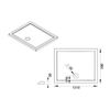Поддон для душа акриловый Vincea VST-5AR-8012, 1200*800*50