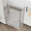 Душевой уголок Vincea City VSR-5CT9011CL, 1100*900, хром, стекло прозрачное