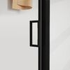 Душевой уголок Vincea City VSR-5CT9011CLB, 1100*900, черный, стекло прозрачное