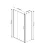 Душевой уголок Vincea Garda VSR-1G1015CLG, 1500*1000, брашированное золото, стекло прозрачное