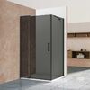 Душевой уголок Vincea Extra VSR-1E809090CGB 800/900*900, черный, стекло тонированное