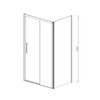 Душевой уголок Vincea Soft VSR-3SO9014CLGM, 1400*900, вороненая сталь, стекло прозрачное