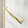 Душевой уголок Vincea Slim Soft VSR-1SS8014CLG, 1400*800, брашированное золото, стекло прозрачное