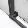 Душевой уголок Vincea Slim Soft VSR-1SS8015CLGM, 1500*800, вороненая сталь, стекло прозрачное