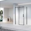 Душевой уголок Vincea Como-N VSR-4CN8016CLB, 1600*800, черный, стекло прозрачное
