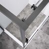 Душевой уголок Vincea Slim-N VSR-4SN8011CLGM, 1100*800, вороненая сталь, стекло прозрачное