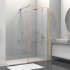 Душевая перегородка Vincea Walk-In VSW-1HS100CLG, 1000*2000, брашированное золото, стекло прозрачное