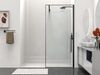 Душевая перегородка Vincea Walk-In VSW-1HS900CLB, 900*2000, черный матовый, стекло прозрачное