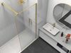 Душевая перегородка Vincea Walk-In VSW-1HS900CLG, 900*2000, брашированное золото, стекло прозрачное