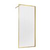 Душевая перегородка Vincea Walk-In VSW-1HP800FLBG, 800*2000, брашированное золото, стекло рифленое