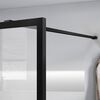Душевая перегородка Vincea Walk-In VSW-1HC120CFB, 1200*2000, черный, стекло прозрачное/рифленое