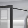 Душевая перегородка Vincea Walk-In VSW-1HC800CFGM, 800*2000, вороненая сталь, стекло прозрачное/рифленое