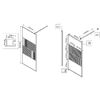 Душевая перегородка Vincea Walk-In VSW-1HC100CFGM, 1000*2000, вороненая сталь, стекло прозрачное/рифленое