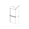Душевая перегородка Vincea Walk-In HR VSW-4HR800CL, 800*2000, хром, стекло прозрачное