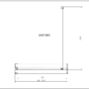 Душевая перегородка Vincea Walk-In HR VSW-4HR100CLG, 1000*2000, брашированное золото, стекло прозрачное
