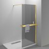 Душевая перегородка Vincea Walk-In HR VSW-4HR100CGG, 1000*2000, брашированное золото, стекло тонированное