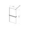 Душевая перегородка Vincea Walk-In HR VSW-4HR100CGG, 1000*2000, брашированное золото, стекло тонированное